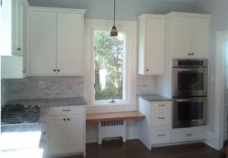 remodel of kitchen with new cabinets