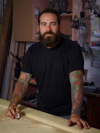 Todd Dupuis, woodworker and metal fabricator