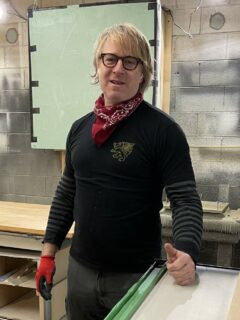 Bill Campbell, furniture and cabinet finisher